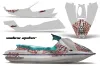 Sea Doo Bombardier GTS Jet Ski Graphic Kit - 1992-1997 Widow Maker Red