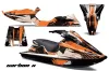 Sea Doo XP Bombardier Jet Ski Graphic Kit - 1994-1996 Carbon X Orange