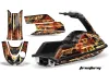 Yamaha Superjet Round Nose Jet Ski Graphic Kit - All Years Firestorm Black