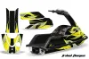 Yamaha Superjet Round Nose Jet Ski Graphic Kit - All Years Tribal Flames Yellow