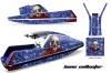 Yamaha Superjet Square Nose Jet Ski Graphic Kit - All Years Bone Collector Blue
