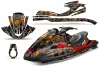 Yamaha Wave Runner Jet Ski Graphic Kit 2002-2005 Tune In Orange
